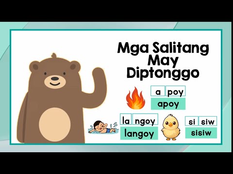 Pagbasa sa Filipino | Mga Salitang May Diptonggo | Pagbasa para sa Grade  1