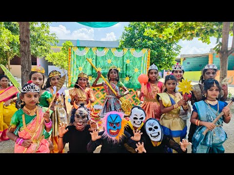 maha kanakadurga song performance by school students