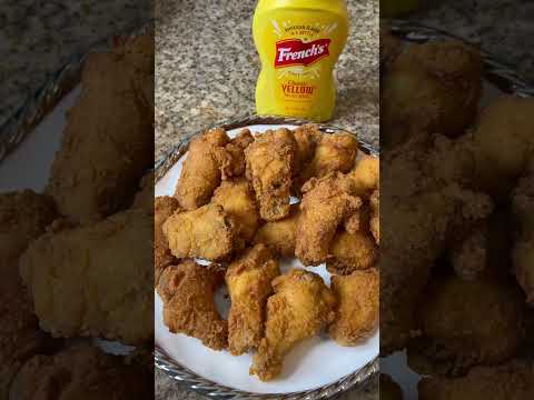 This is your sign to make Mustard Fried Chicken 🍗 Wings #friedchicken #friedchickenwings