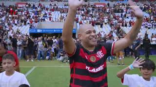 Despedida de Adriano  assista aos sete gols do jogo festivo no Maracanã   da nossa [ FLA TV. ]