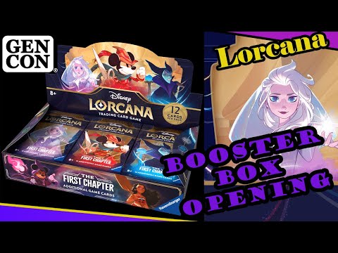 Disney Lorcana Booster Box Opening at Gencon! | Lorcana Reveal The First Chapter Unboxing!