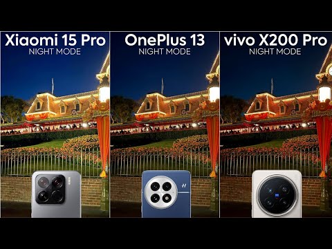 Xiaomi 15 Pro vs OnePlus 13 vs Vivo X200 Pro Night Mode Camera Test Comparison