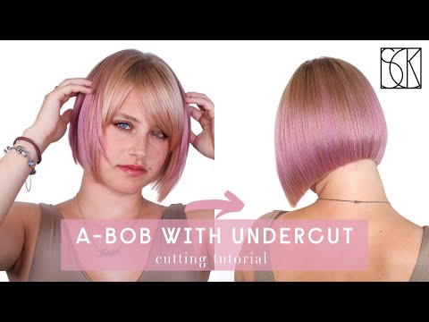 BOB HAIRCUT with UNDERCUT - tutorial by SCK