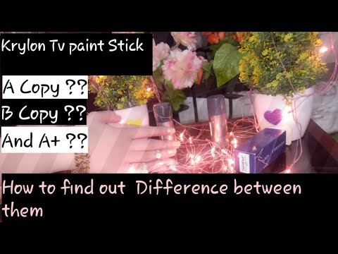 KRYLON TV PAINT STICK|How to find out which Krylon Tv paint Stick is real|A copy|B copy| and A+ Org