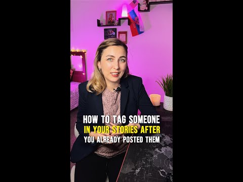 How to tag someone in Instagram stories after you already posted them? #socialmediatips #instatips