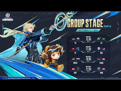 [EN] 2024 Honor of Kings Championship Group Stage Day 6