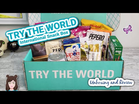 TRY THE WORLD International Subscription Box Unboxing & Taste Test