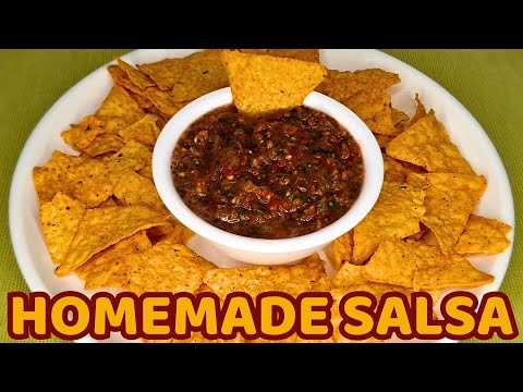 Homemade Salsa Recipe 😋 | Salsa Recipe 🤤 | Mexican Salsa Recipe 🍅 | Easy Homemade Salsa Recipe 🌰