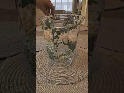 DIY Double vase floating candle hack #shorts #diyhomedecor #homedecorideas