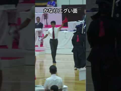 【準決勝/中堅】明豊高校 児玉選手の爆面#剣道太郎 #剣道 #kendo #おすすめ