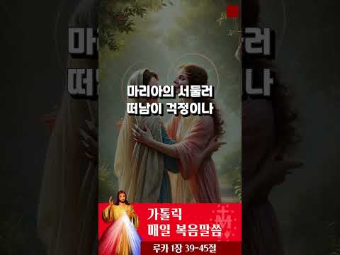 [가톨릭 복음말씀] 루카복음 1장 39-45절  | 프란치스코 교황님 강론 요약