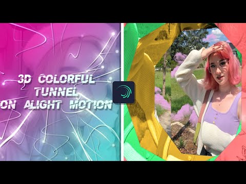 3d Colorful Tunnel | Alight Motion Tutorial