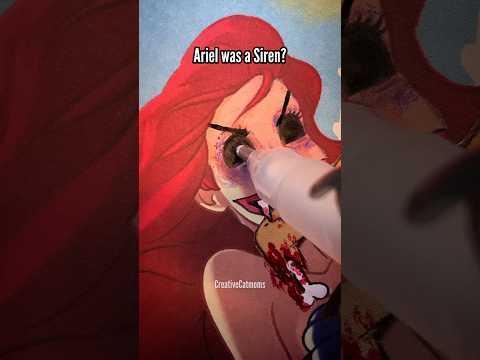 Ariel TRICKED Eric!🤫#shorts #art #disney #creative