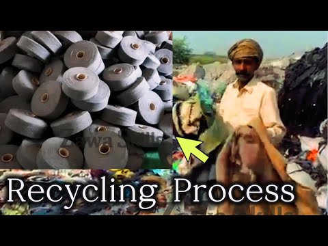 The amazing process of recycling clothes in cord | dori bananay ka tarika