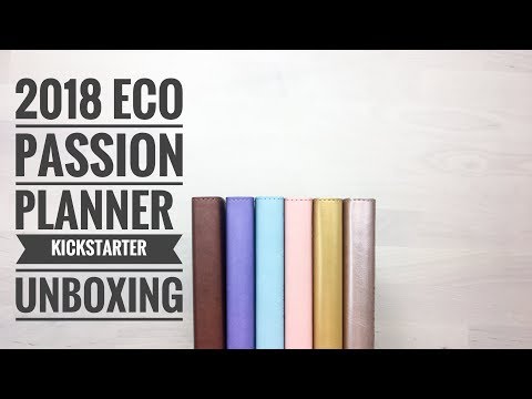 2018 Eco Passion Planner Kickstarter Unboxing