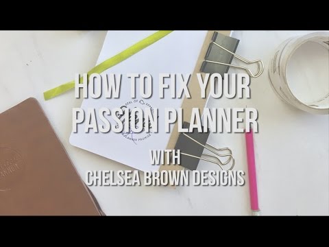 How to Fix Your Passion Planner's Binding