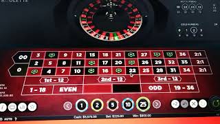 Roulette Strategy Playing The HOT Numbers Won over $1,000 in 6 minutes #vegas #amc #win #apefather