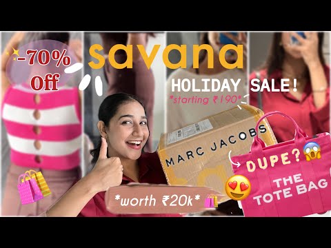 *UPTO 70% OFF* SAVANA HOLIDAY SALE! 🛍️😍😱 | Sweaters, Shirts, Tops, Bags & more | Rashi Shrivastava