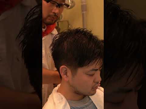 江東区森下の理容室「鋏と櫛」で軽快なヘッドマッサージ #barber #asmr