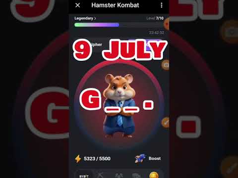 9 July daily cipher code hamster kombat #hamsterkombat #hamsters #ciphercodes #morsecode #kombat