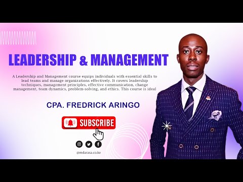 LEADERSHIP & MANAGEMENT(CPA) - LESSON 1