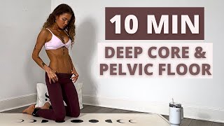 Do This 10 Min Deep Core & Pelvic Floor Workout 3x a week For FLAT TUMMY| No Repeat| No Equipment