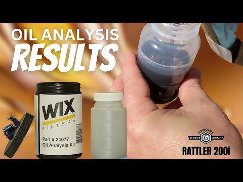 Wix Oil Analysis Results from my Genuine Rattler 200i Moped Scooter