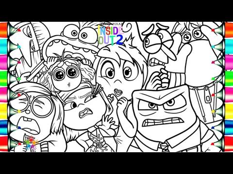 Inside Out 2 Coloring Pages / How To Color All Emotions from Inside Out / NCS Music