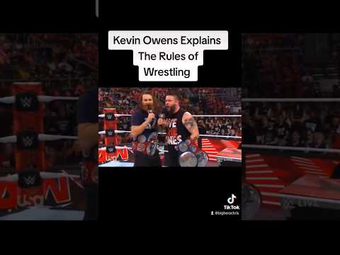 Don't break the unwritten rule of wrestling when Kevin Owens is around! #wwe #wweraw #kevinowens