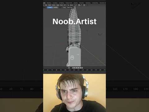 Noob vs Pro artist: Fix messy mesh #blendertutorial #blender #blendercommunity #blender3d #b3d