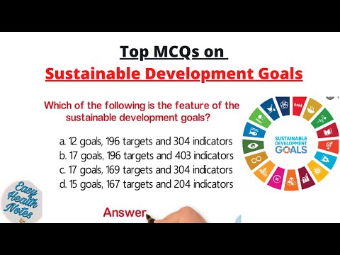 Important Multiple Choice Questions (MCQs) on Sustainable Development Goals (SDGs) for health exam