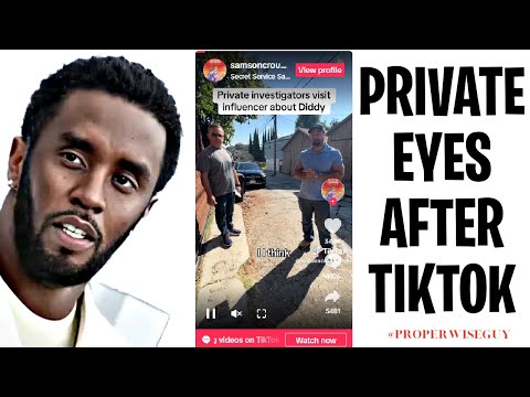 P. Diddy DRAMA Explodes—TikToker Claims Private Investigators Targeted Him! 😱🔥💥#pdiddy #tiktok