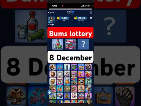 Bums lottery cards today 8 December | Bums Daily Lottery Cards | Bums combo cards today #bumslottery