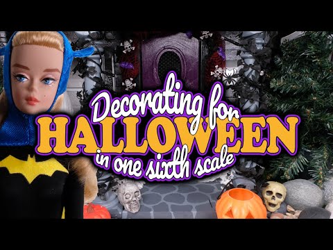 Decorating for HALLOWEEN in One Sixth Scale for Barbie Diorama and Dream House