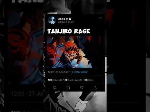 Tanjiro Rage [EDIT] #anime #gojosaturoamv #shortvideos #demonslayer #shorts