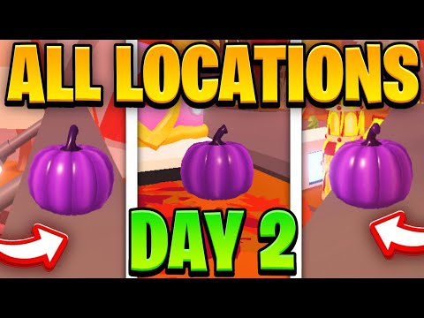 (DAY 2) ALL *25* PURPLE PUMPKIN LOCATIONS In Adopt Me! | ADOPT ME HALLOWEEN EVENT PART 2