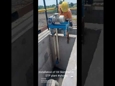 Oil skimmer installation #shorts