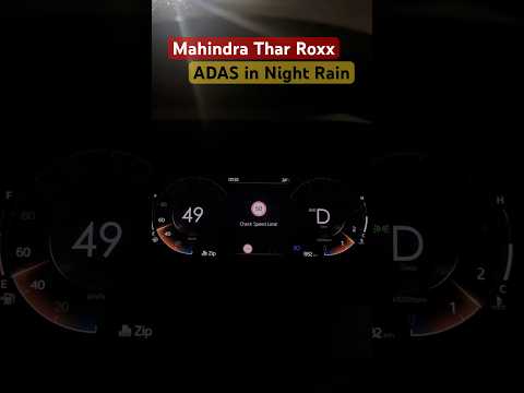 Mahindra Thar Roxx 5 Door ADAS in Night Rain #TharRoxx