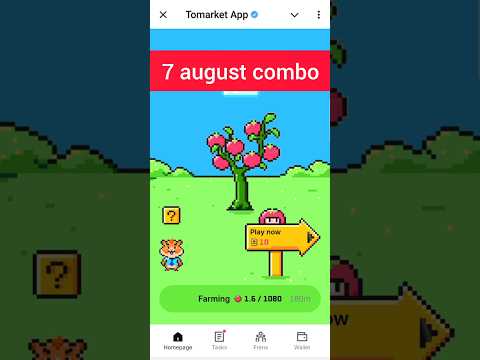 Tomarket combo today 7 august | tomarket mystery | tomarket tomato secret | tomarket secret combo