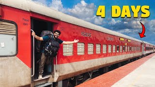 I spent 4 Days Inside INDIA'S LONGEST TRAIN (78+ Hours)  🚂