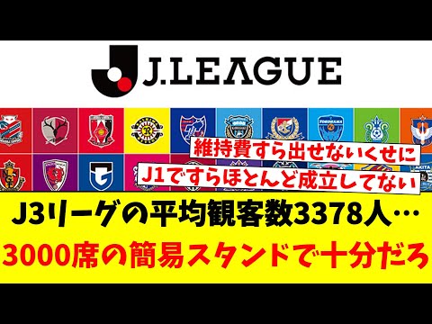 J3リーグの平均観客数3378人…3000席の簡易スタンドで十分だろ