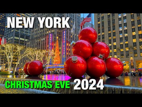 New York City LIVE Manhattan Christmas Eve 2024 (December 24, 2024)