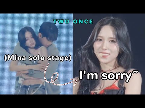 SaMo *hilariously* imitates Mina with the male dancer (ft. Mina's apology to ONCE)