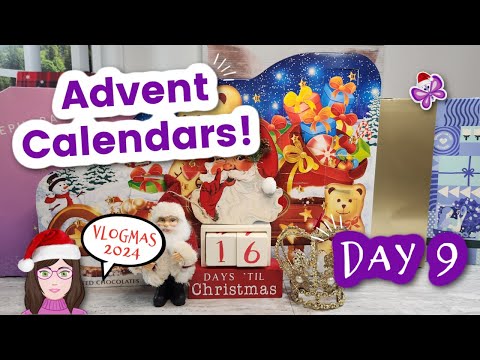 Day 9 - Opening ADVENT CALENDARS!  Vlogmas Day 9!  2024