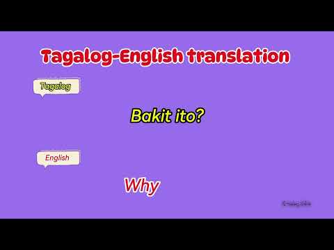 TAGALOG-ENGLISH TRANSLATION #learnenglish #tagalogenglishtranslation #phrases #sentences