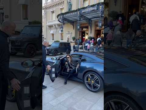 Rich lady drives Ferrari #luxury #monaco #lifestyle tyle