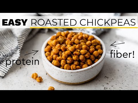 CRUNCHY AND DELICIOUS ROASTED CHICKPEAS | healthy snack hack!