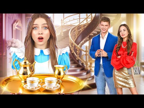 Surviving WORLD'S RICHEST PARENTS! I Became a Maid For a Rich Family