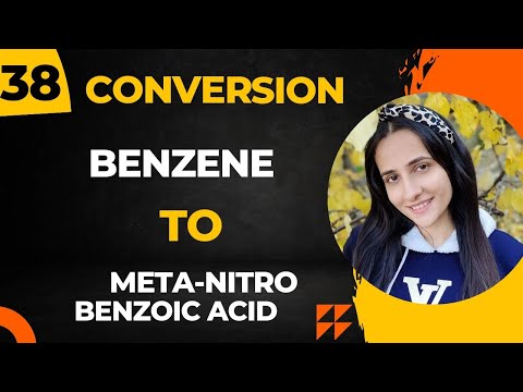 38) Convert Benzene to meta-nitrobenzoic acid| Important organic Conversions class12 chemistry