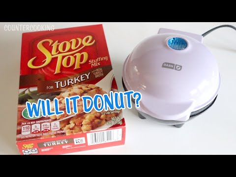 Will It Donut? Stove Top Stuffing Donuts 👩‍🍳 Dash Personal Donut Maker and Mini Bundt Maker